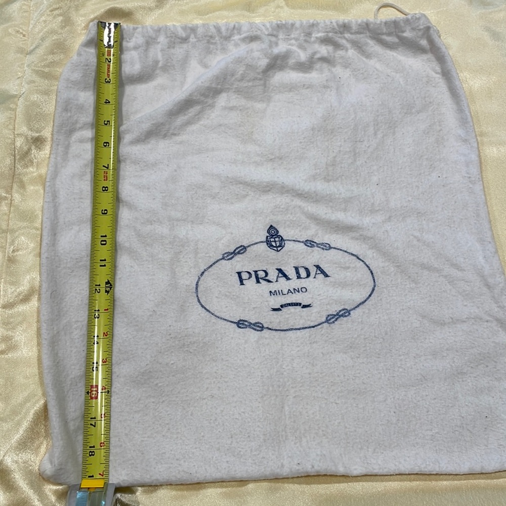 Prada dust bag 19 1/2 x 18 1/2